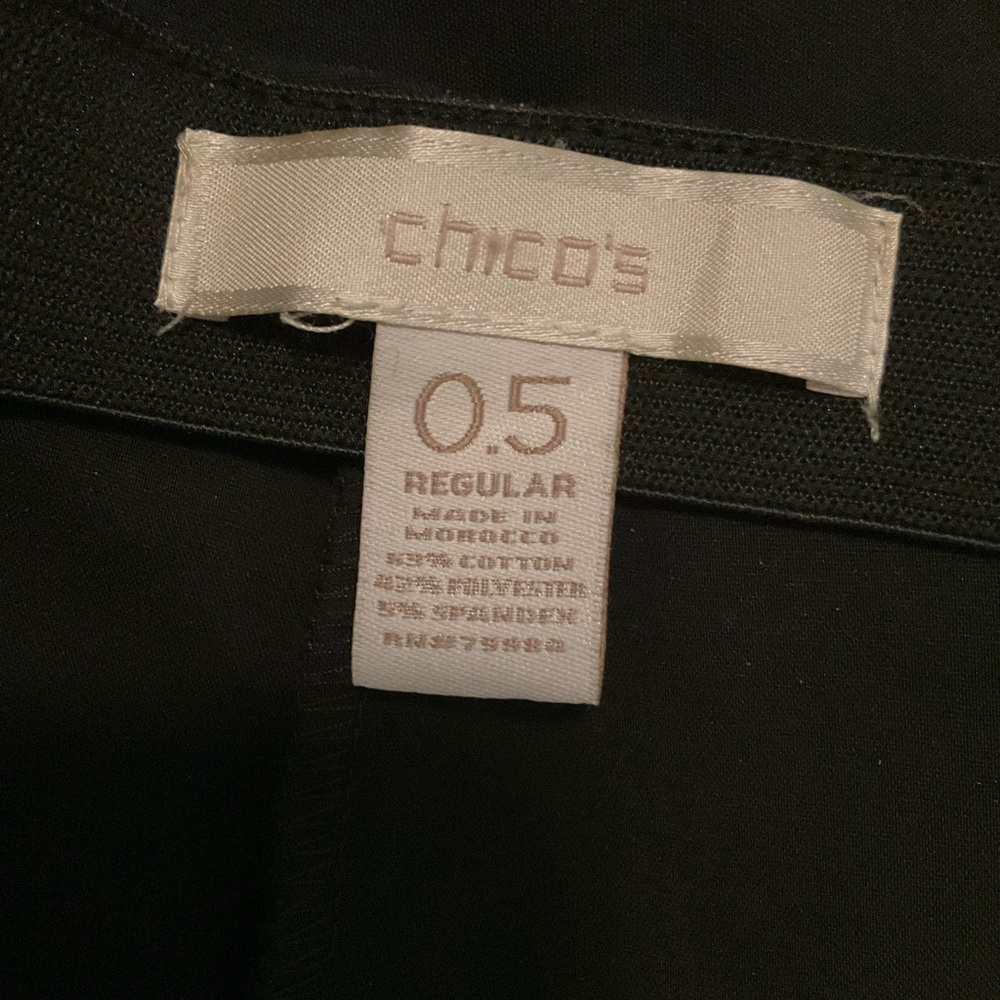 Chicos black slacks - Picture 2 of 4